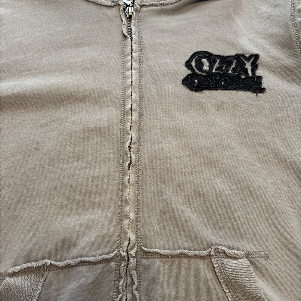RARE OZZY OSBORNE chrome hearts style skull hoodie (distressed look) - Picture 6 of 11